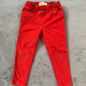 Mini Boden Red Corduroy Girls’ Pants